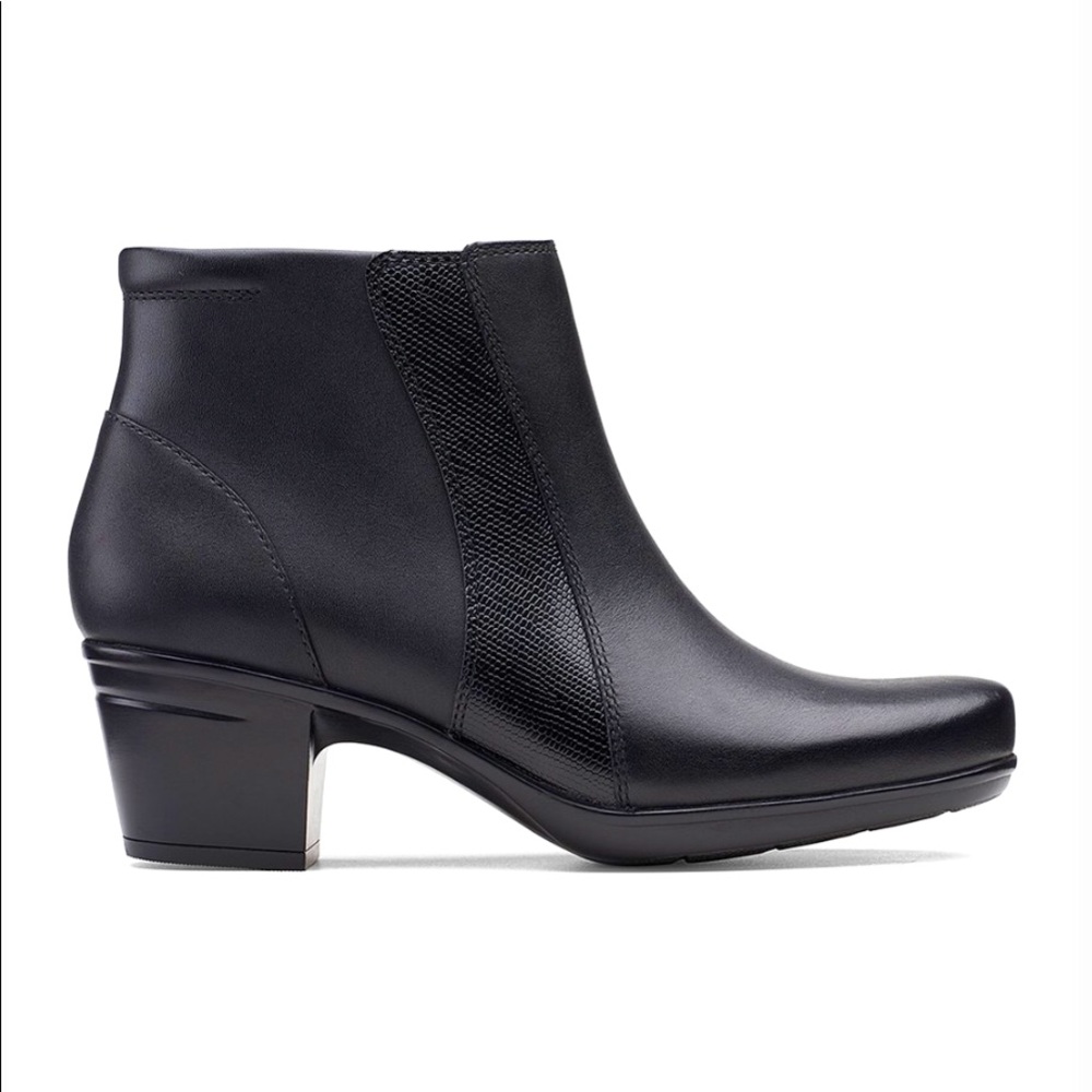 Clarks Leather Bootie